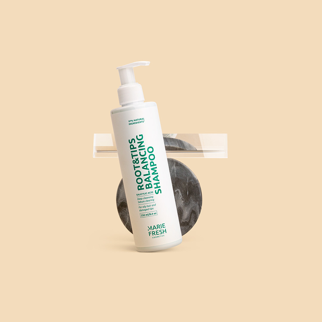Шампунь для волосся Marie Fresh Cosmetics Root & Tips Balancing Shampoo для жирних коренів та сухих кінчиків 250 мл - фото 2