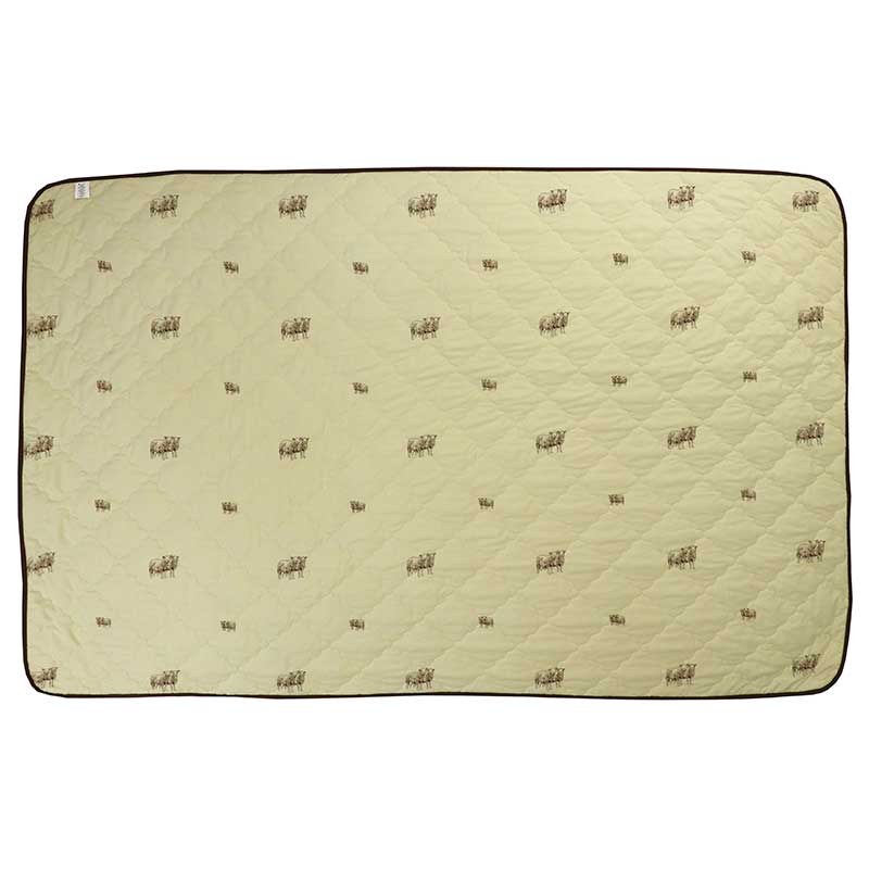 Одеяло шерстяное Руно Sheep, 140х205 см, бежевое (321.52ПШК+У_Sheep) - фото 2
