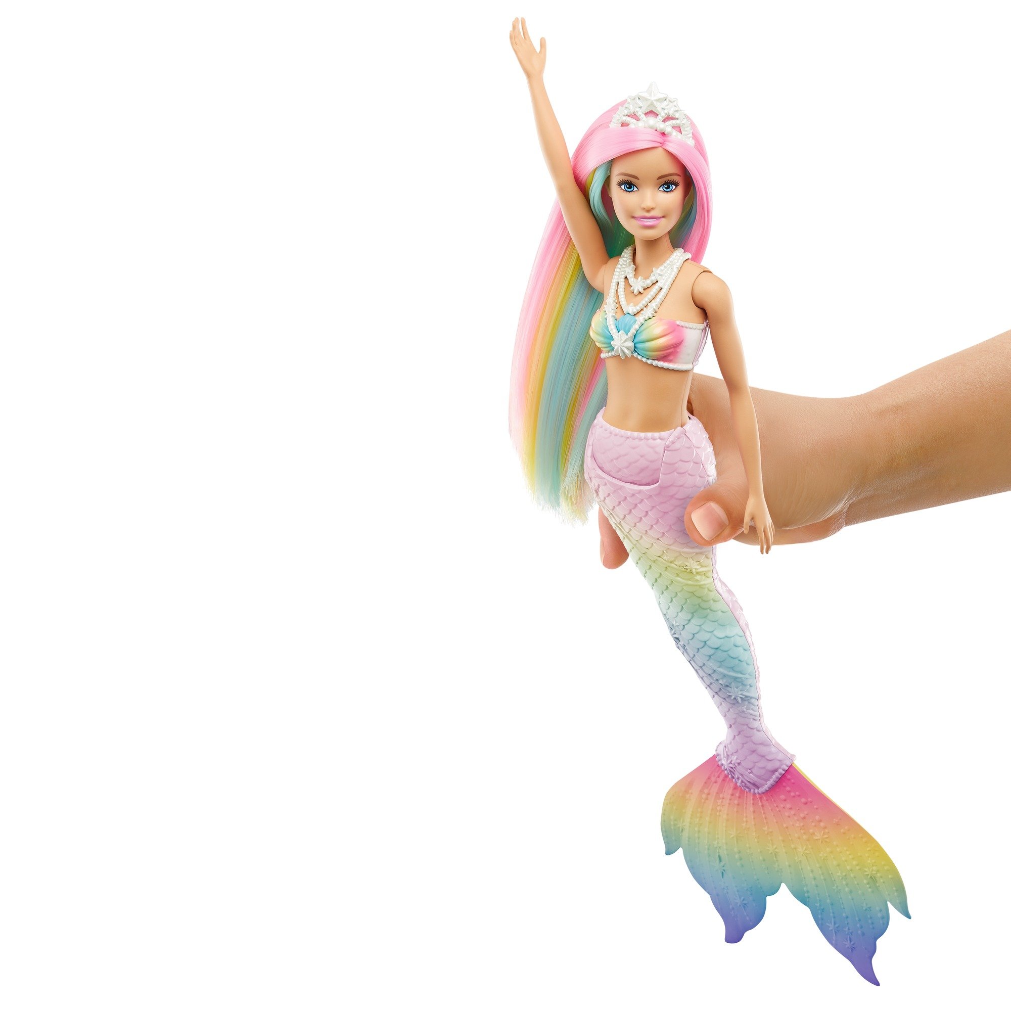 Лялька-русалка Barbie Дрімтопія Кольорова гра (GTF89) - фото 2
