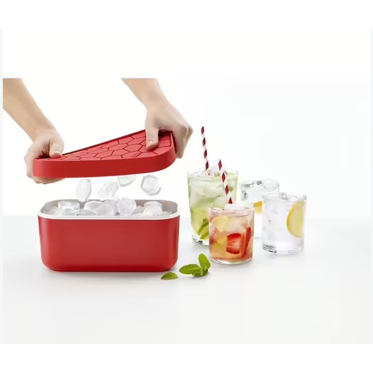 Коробка для льда Lekue Ice & Ice Trays красная (882487) - фото 4