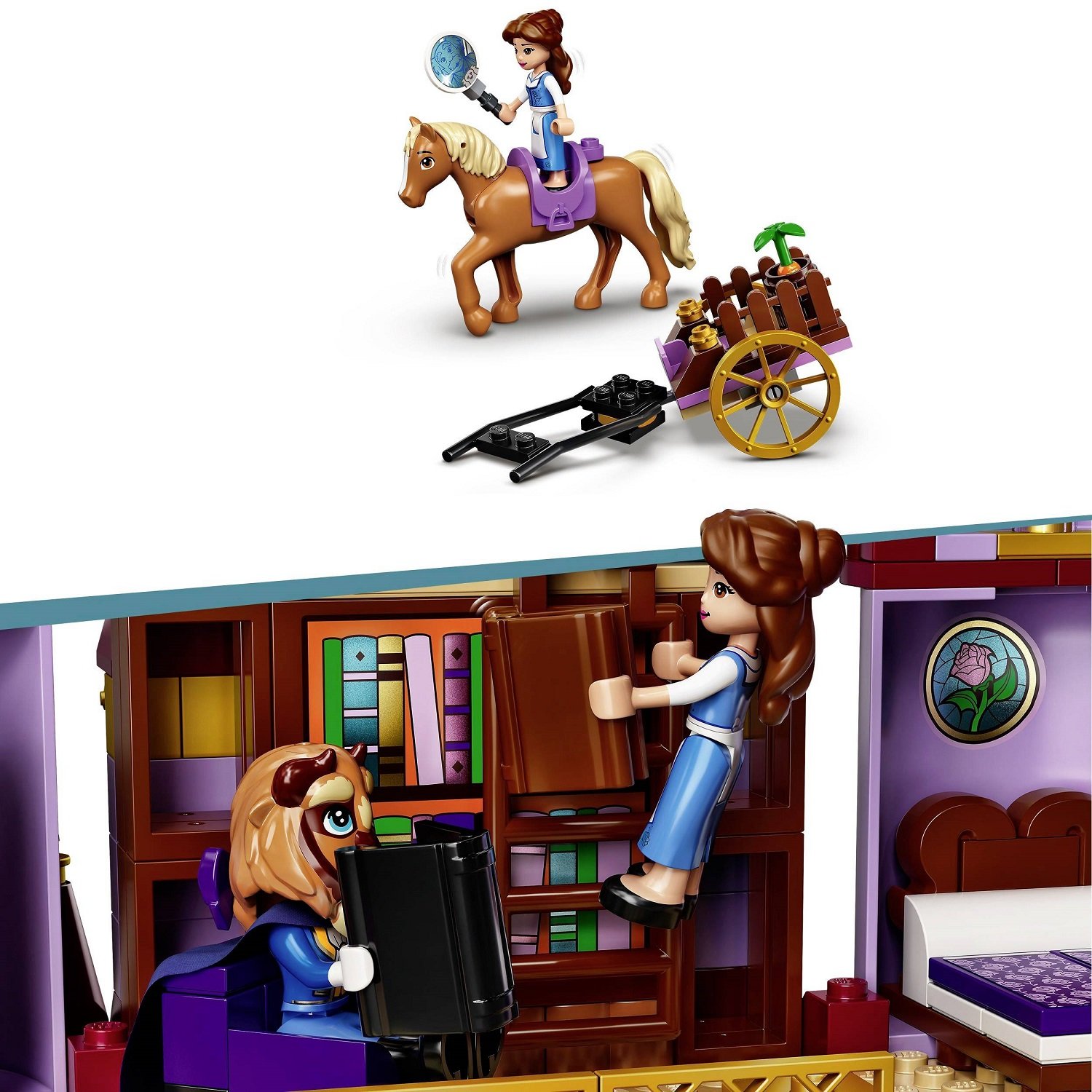 Конструктор LEGO Disney Princess Замок Белль і Чудовиська, 505 деталей (43196) - фото 7