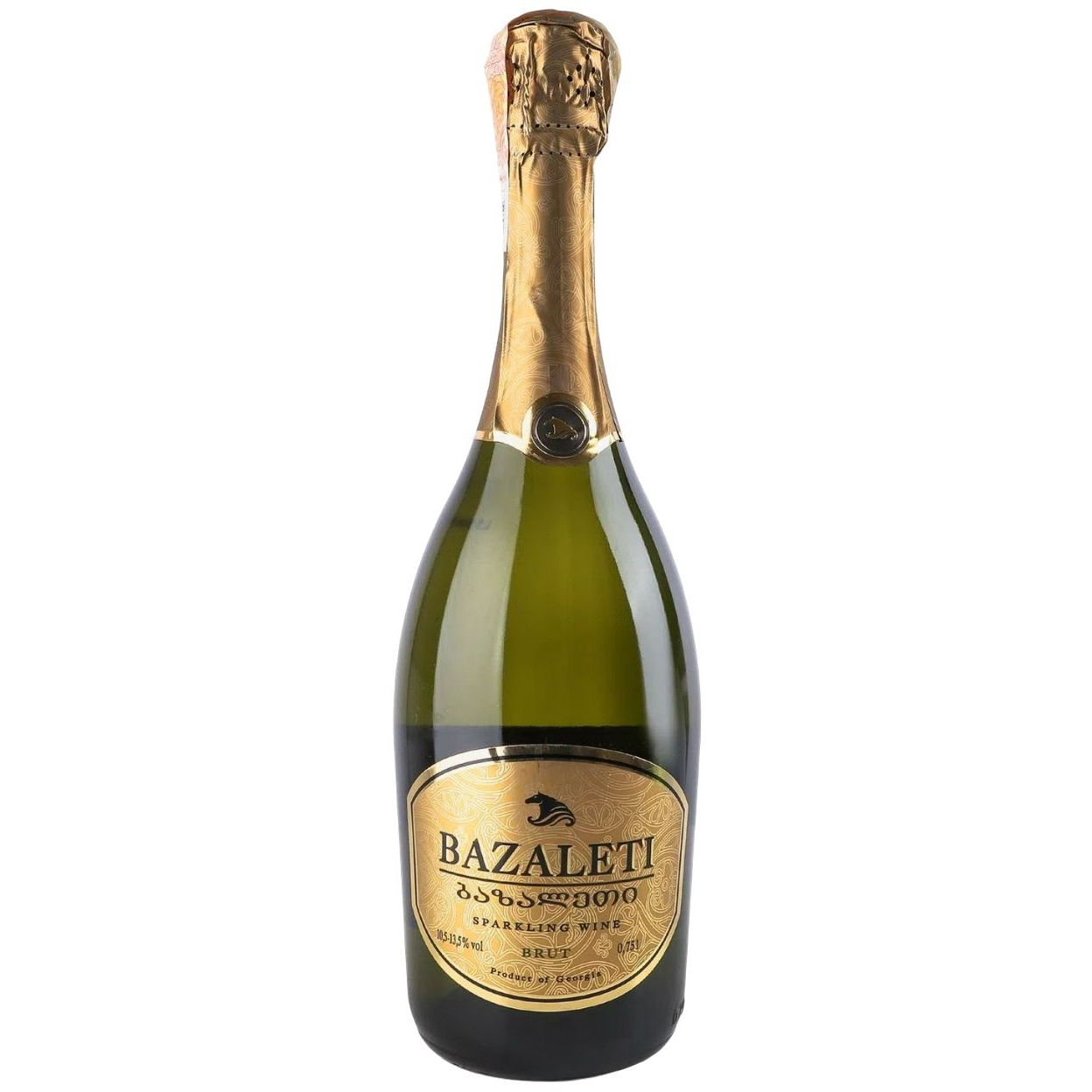 Вино ігристе Bazaleti, біле, брют, 12%, 0,75 л (532402) - фото 1