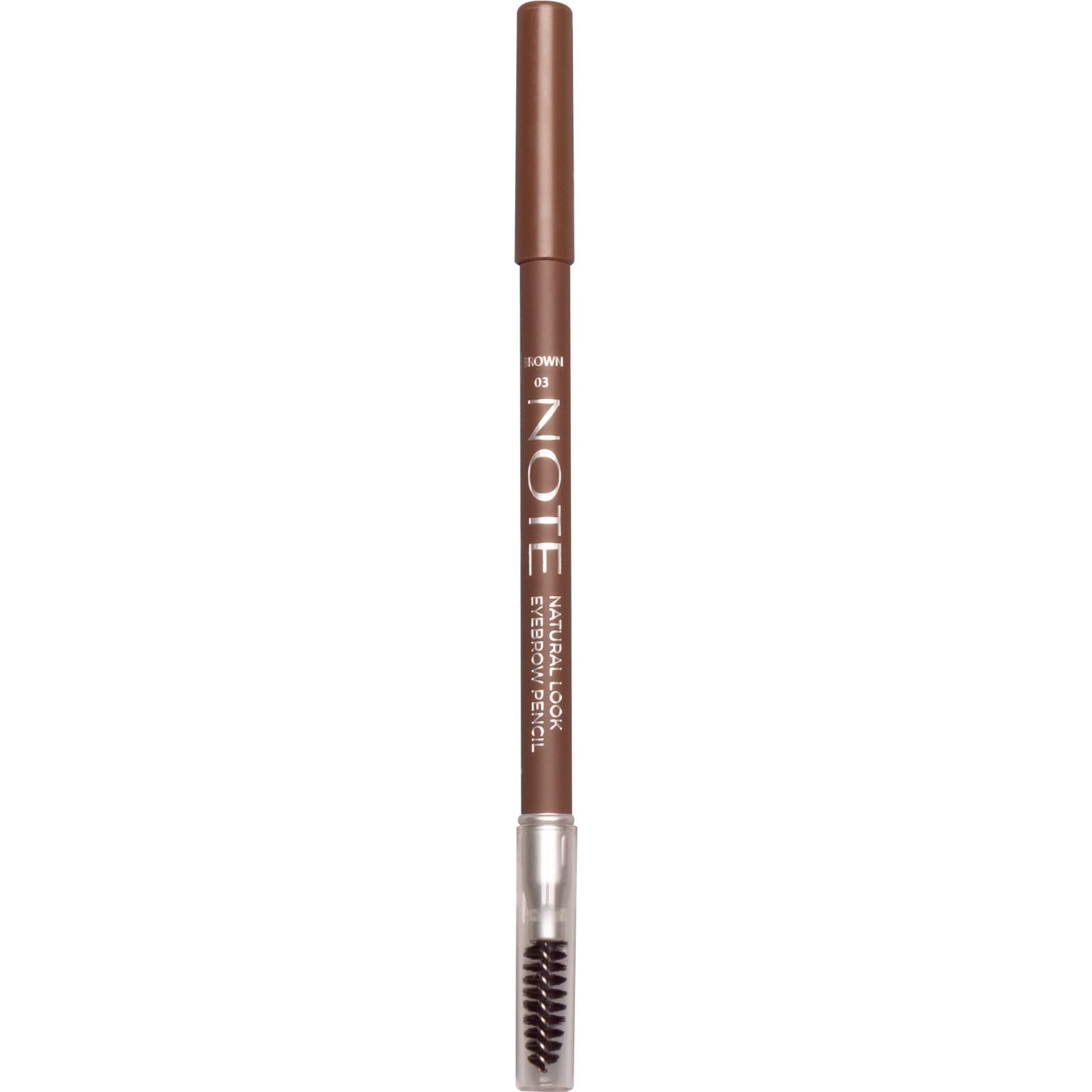 Олівець для брів Note Cosmetique Natural Look Eyebrow Pencil Brown відтінок 3, 1.08 г - фото 1