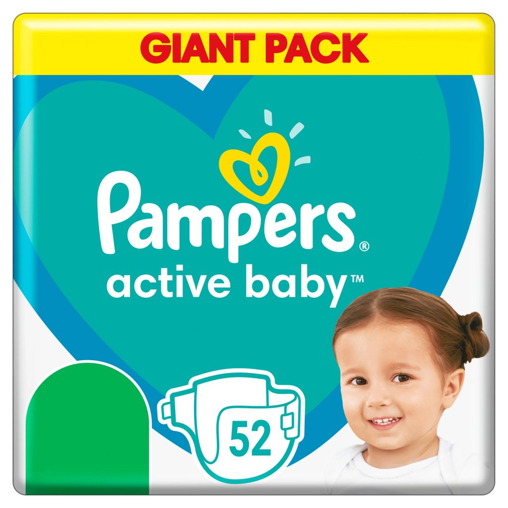 Підгузки Pampers Active Baby 7 (15+ кг), 52 шт. - фото 1