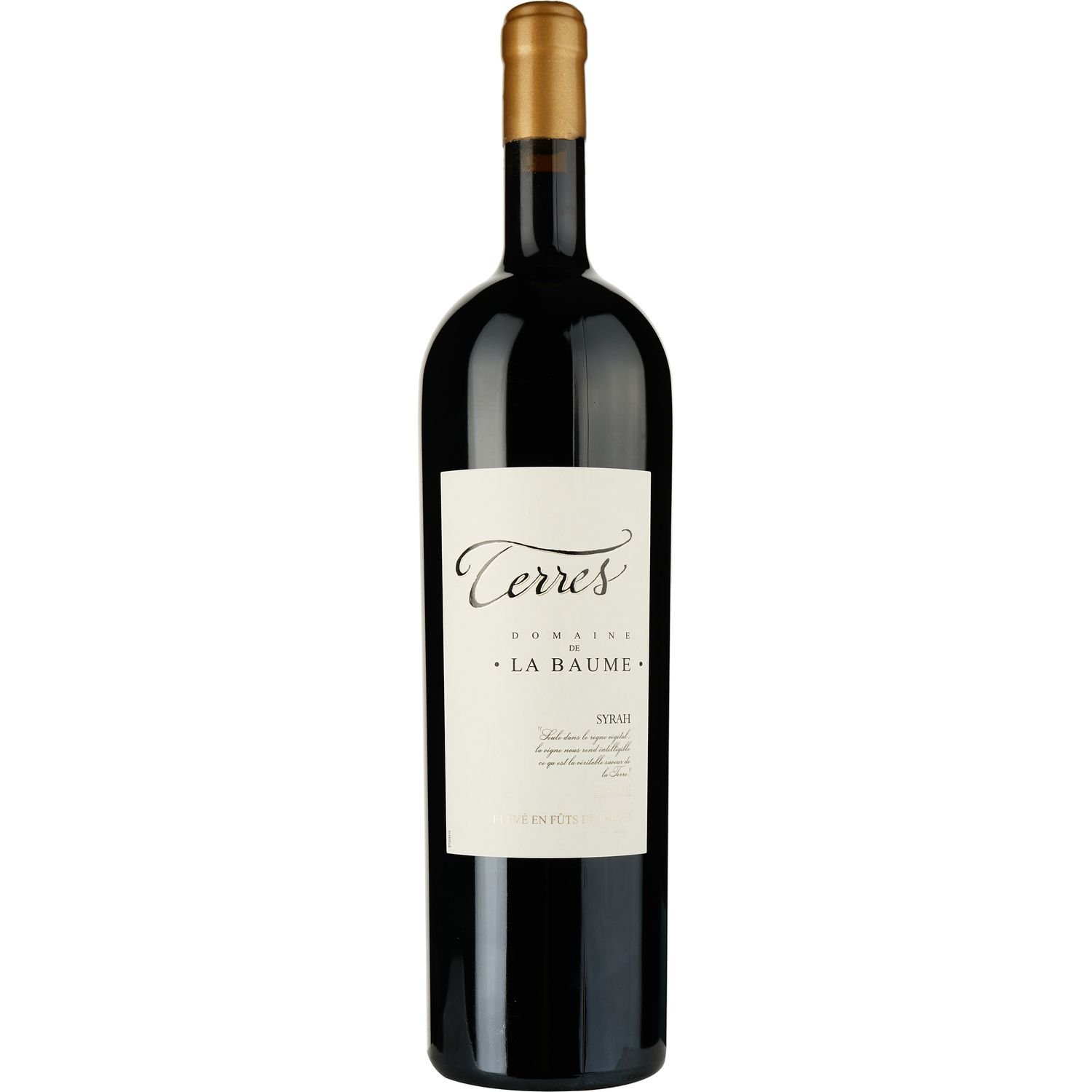 Вино Domaine De La Baume Terres Syrah 2021 IGP Pays d'Oc красное сухое 1.5 л в подарочной упаковке - фото 2