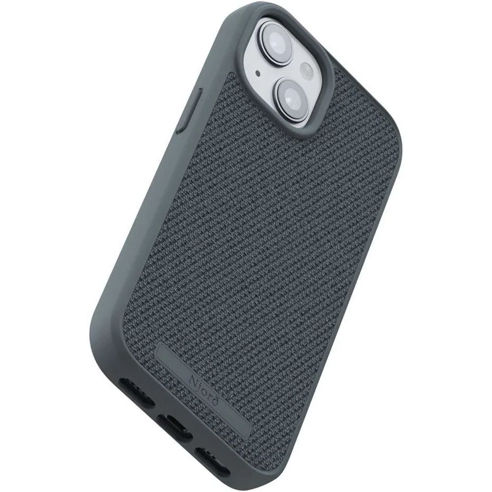 Чохол-накладка Njord Fabric MagSafe Case Dark Grey для iPhone 15 Plus - фото 5