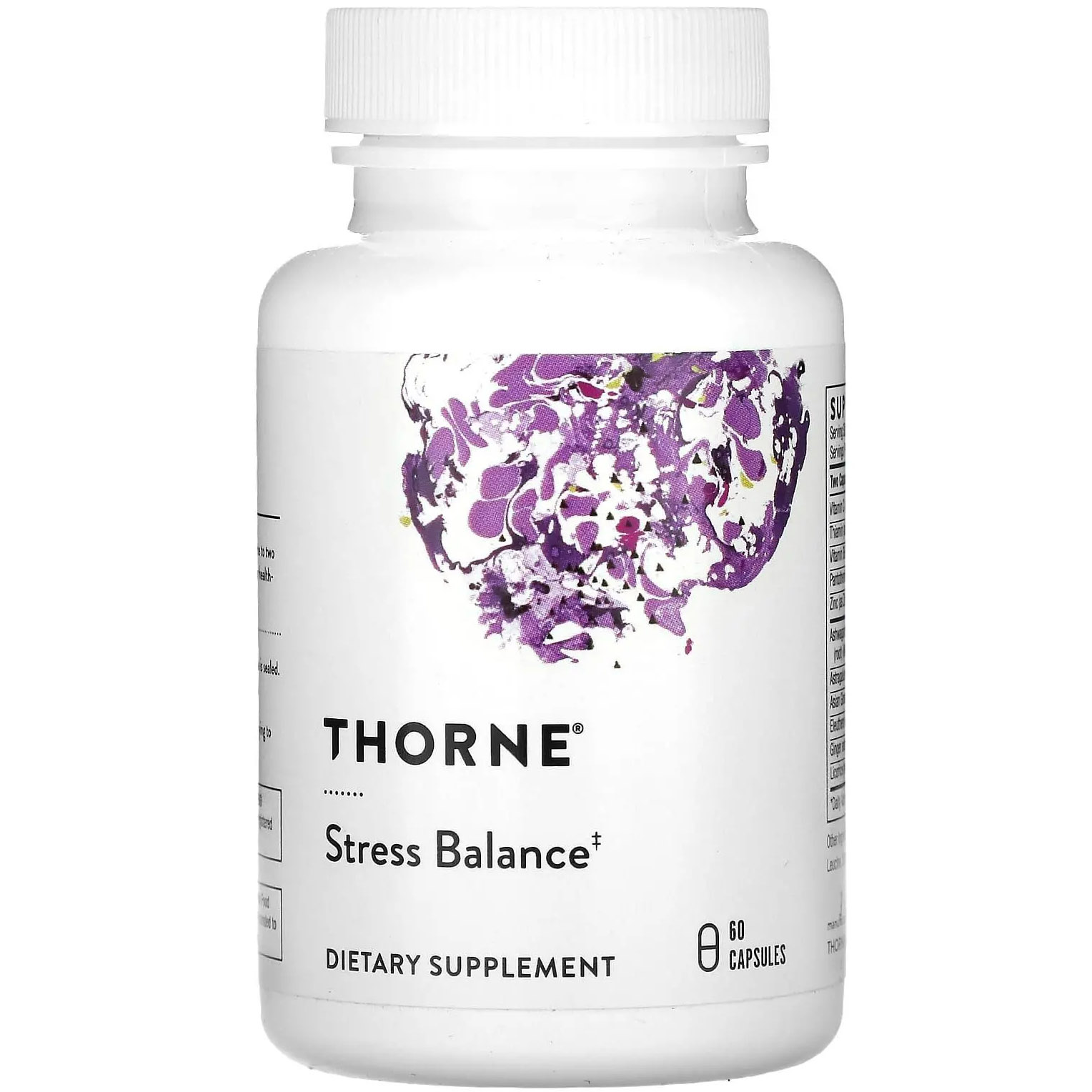 Комплекс витаминов для поддержки надпочечников Thorne Stress Balance 60 капсул - фото 1