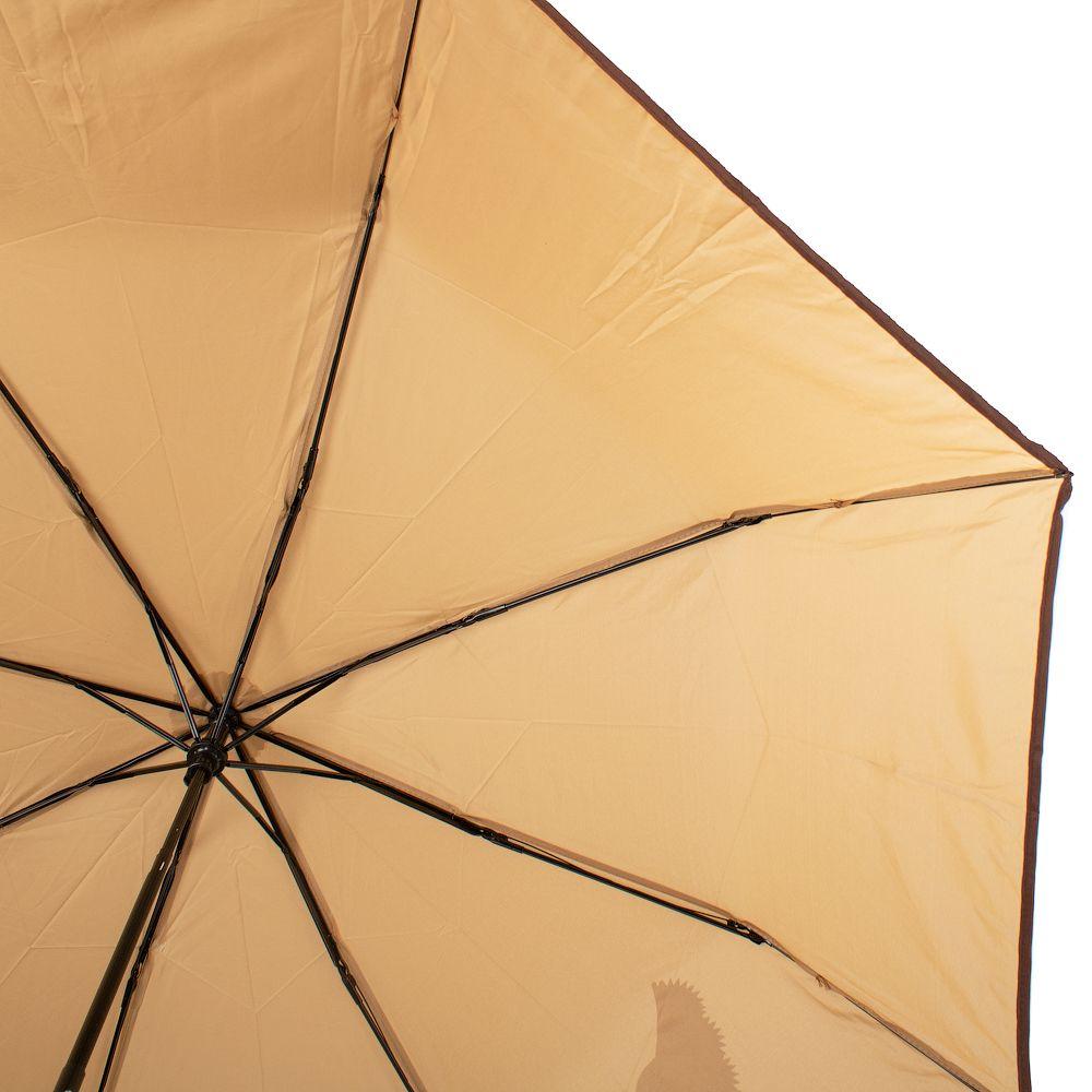 Жіноча складана парасолька механічна Art Rain 99 см коричнева - фото 3