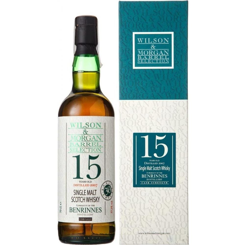 Віскі Wilson & Morgan Benrinnes 15 yo Oloroso Finish Cask #307578 Single Malt Scotch Whisky 57.2% 0.7 л у подарунковій упаковці - фото 1