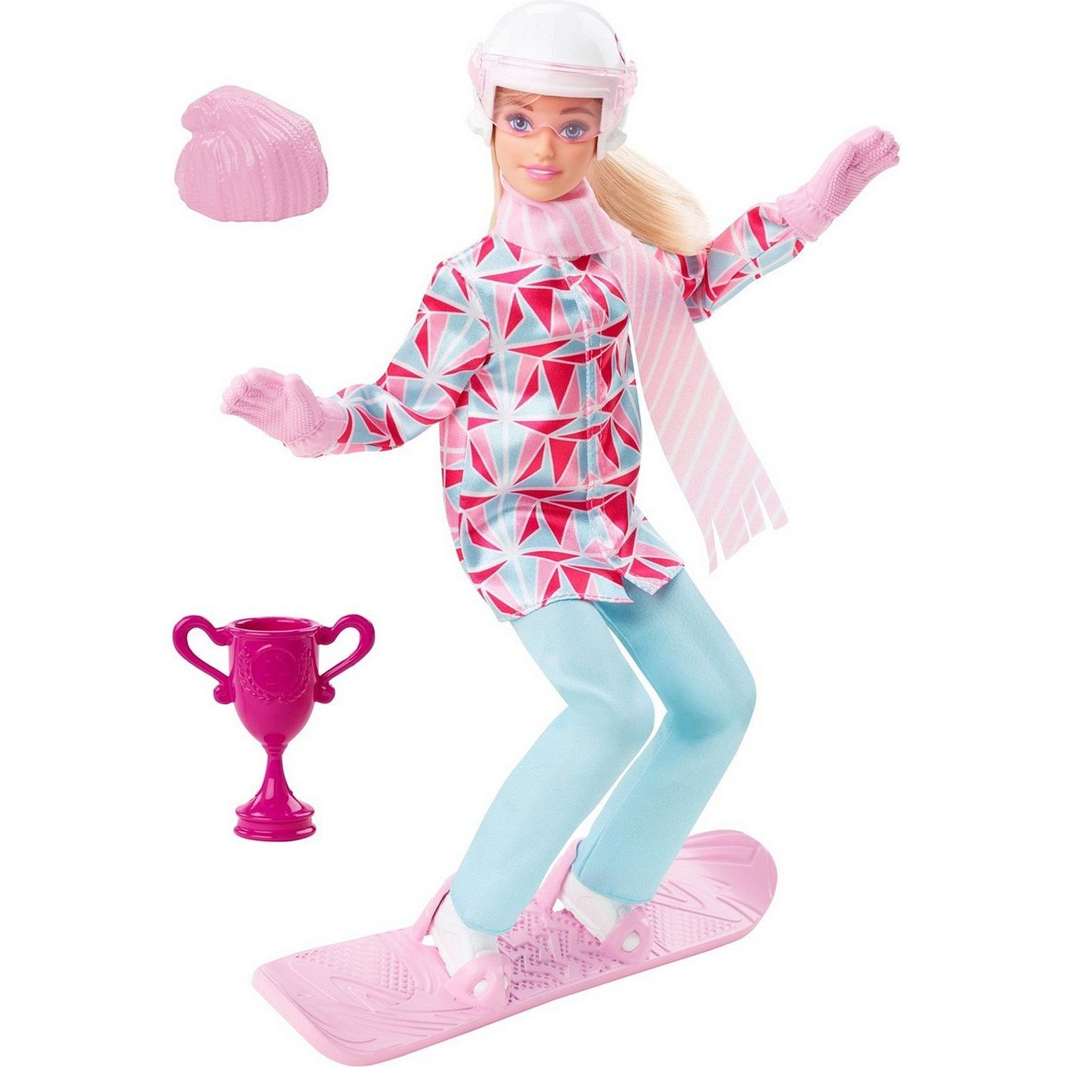 Лялька Barbie сноубордистка, серія Зимові види спорту (HCN32) - фото 1