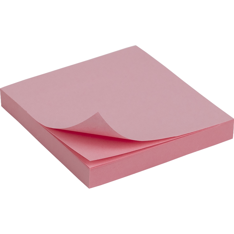 Блок бумаги с клейким слоем Axent Delta 75x75 мм 100 листов розовый (D3314-03) - фото 1