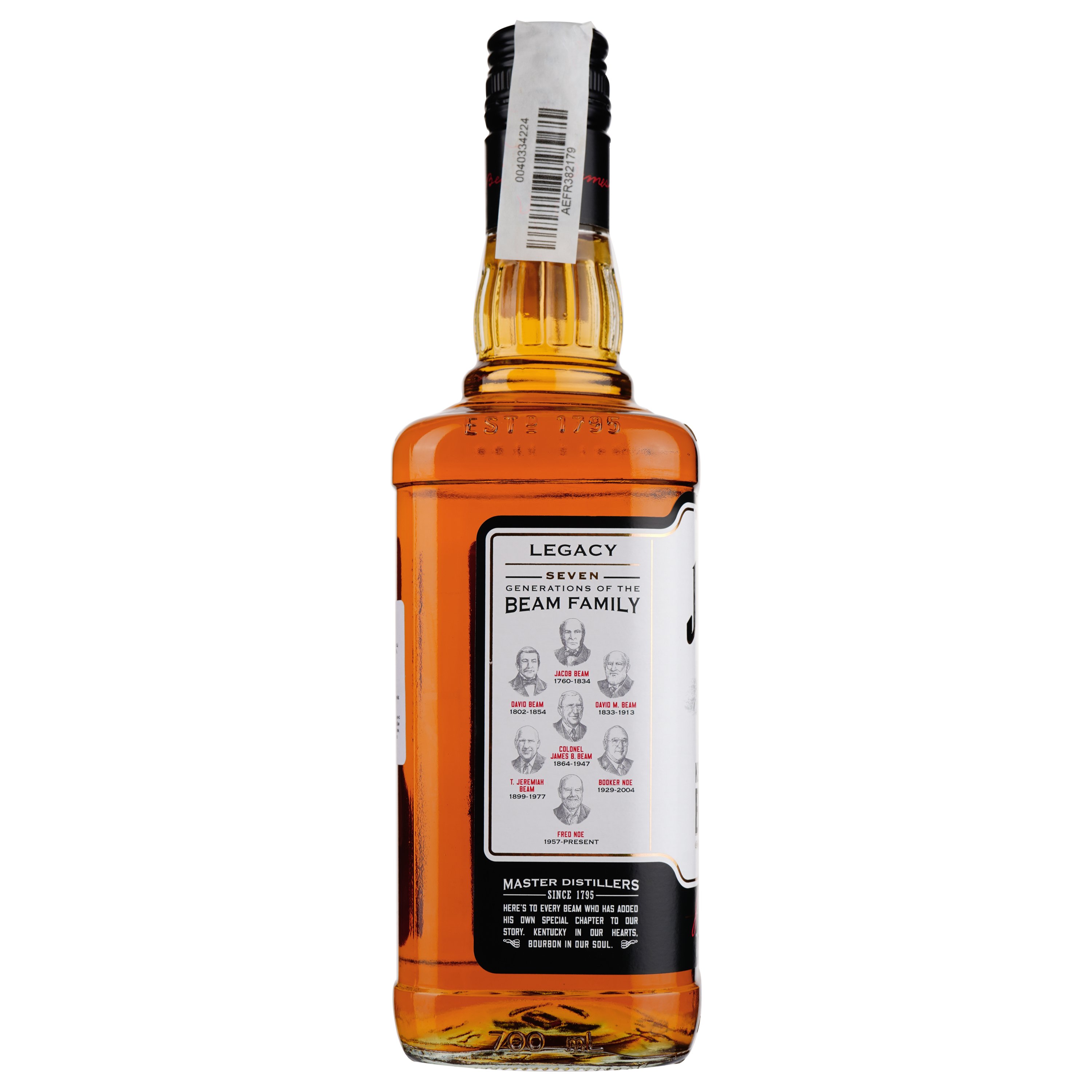 Виски Jim Beam White Kentucky Staright Bourbon Whiskey, 40%, 0,7 л + 2 стакана Хайболл - фото 3