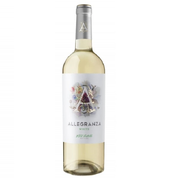 Вино Allegranza Wine, біле, сухе, 12,5%, 0,75 л - фото 1