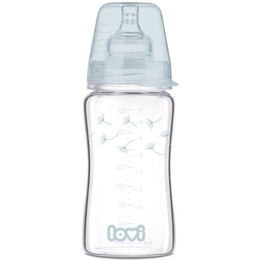 Пляшечка для годування Lovi Diamond Glass Botanic, 250 мл (74/205) - фото 1