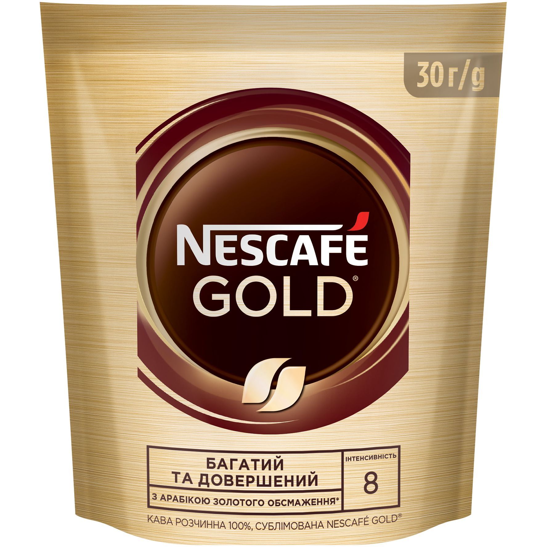 Кофе растворимый Nescafe Gold 30 г - фото 1