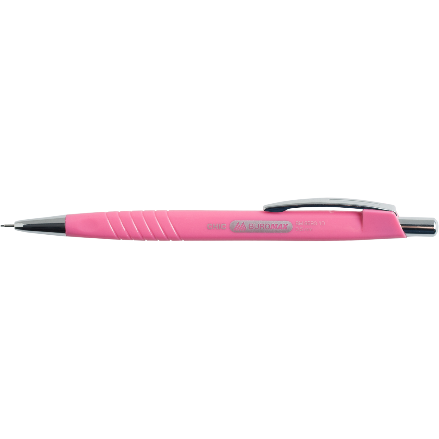 Олівець механічний Buromax тригранний 0.5 мм рожевий (BM.8693-10) - фото 1