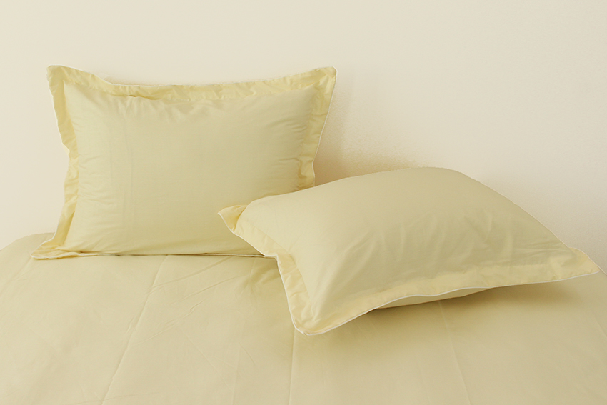 Комплект постельного белья TAG Tekstil 2-спальный Светло-желтый 000163671 (Ivory) - фото 3