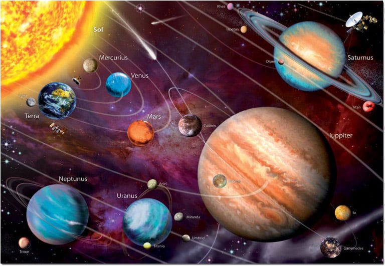 Пазл Educa неоновые Солнечная система, 1000 элементов (14461) - фото 2