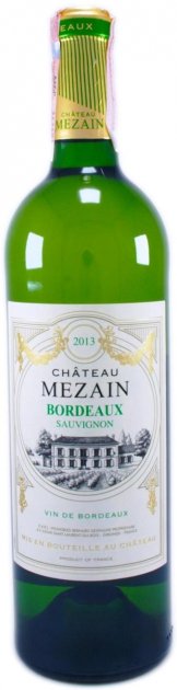 Вино Chateau Mezain Bordeaux AOC blanc белое сухое, 0,75 л, 12% (556314) - фото 1