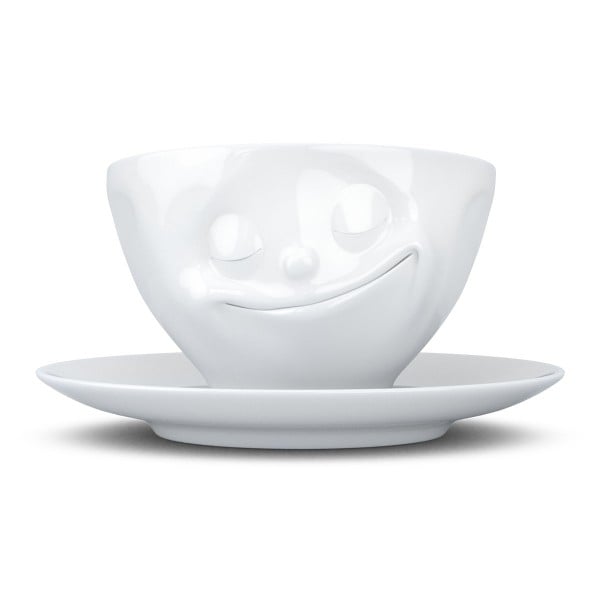 Чашка з блюдцем для кави Tassen Щастя 200 мл, порцеляна (TASS14301/TA) - фото 1