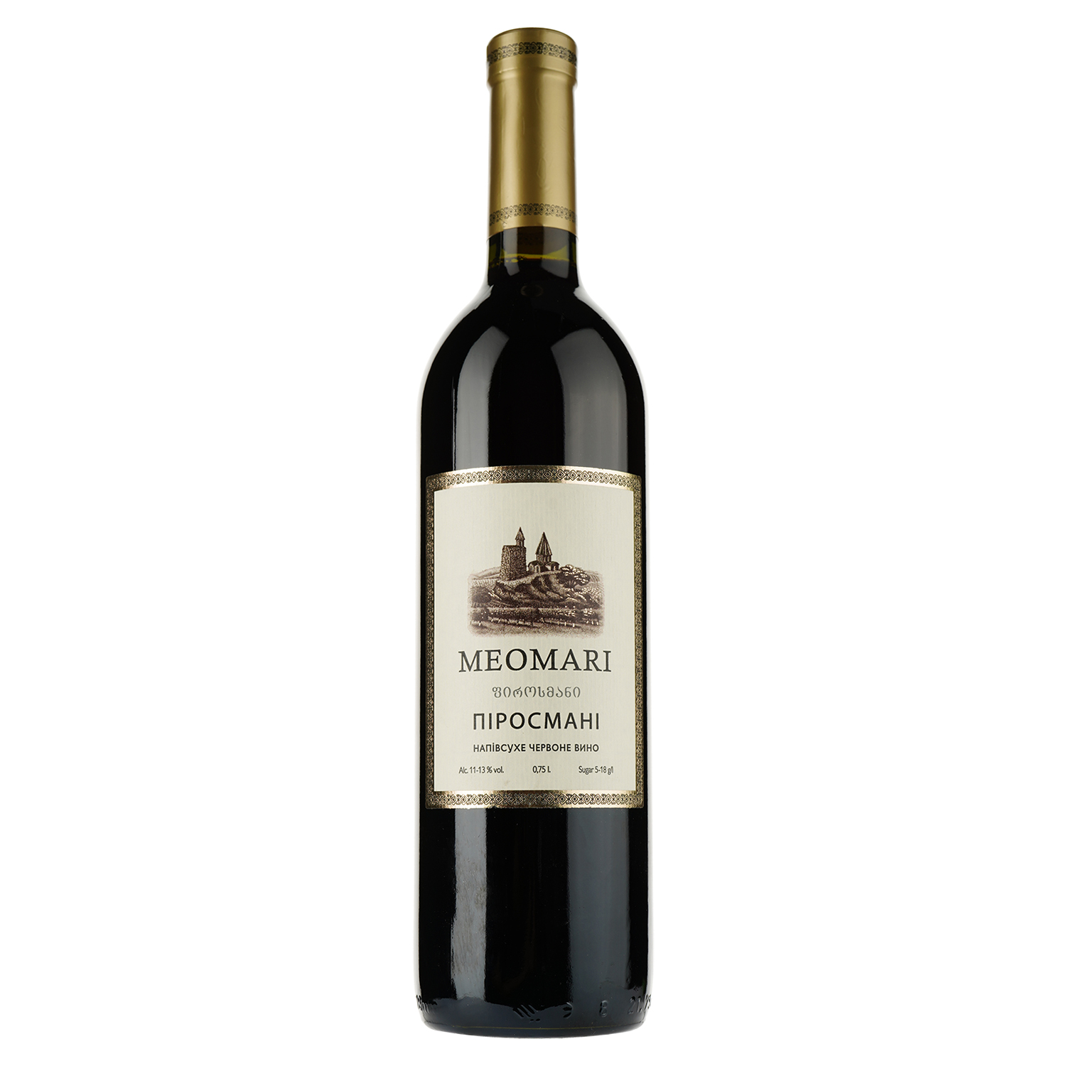 Вино Meomari Пиросмани, красное, полусухое, 14%, 0,75 л - фото 1