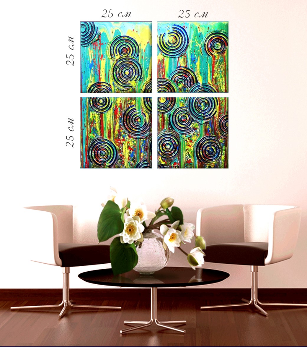 Модульная картина на холсте Art-Life, 4 части, разноцвет (37C-75-4р) - фото 1