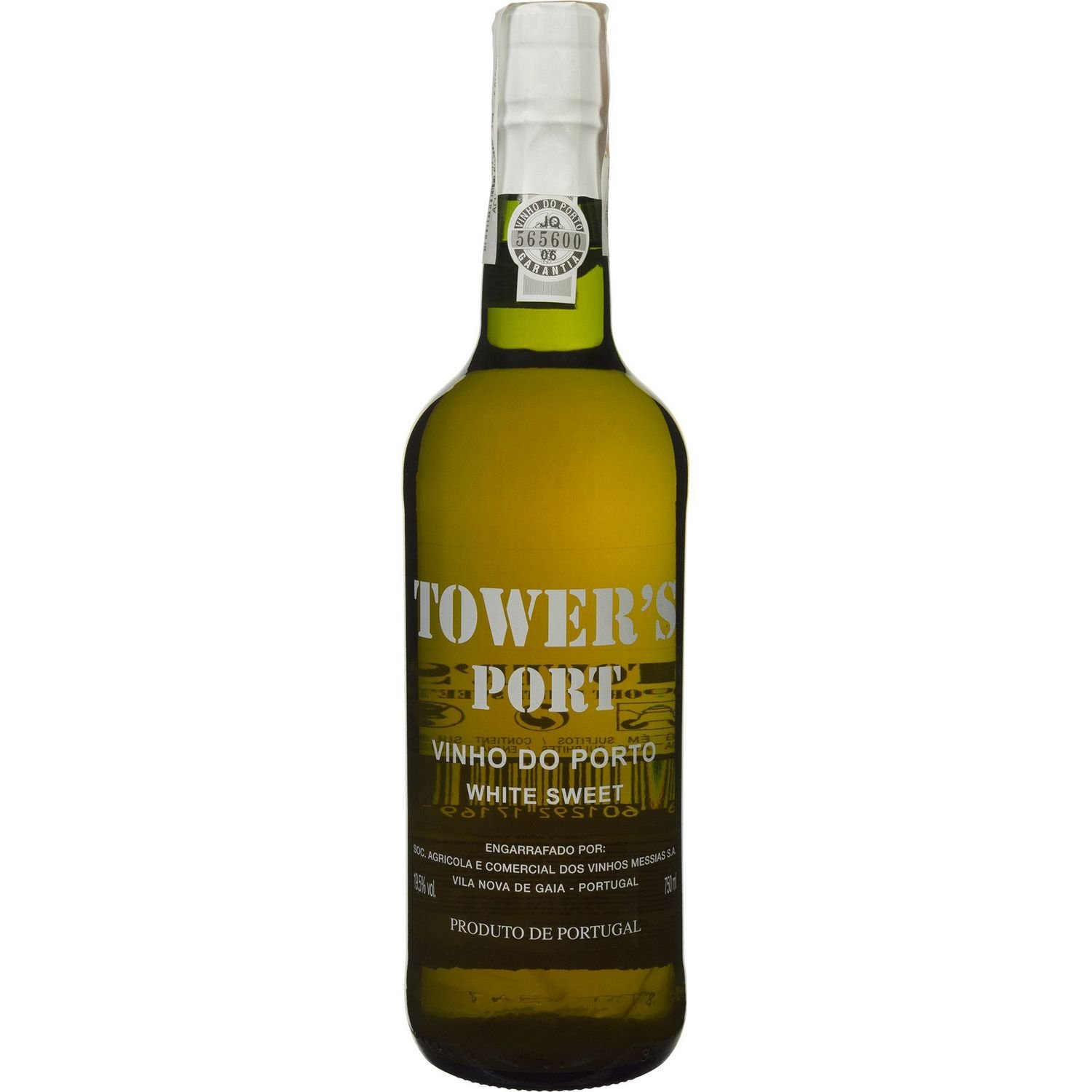 Портвейн Tower's Port Vinho do Porto White Sweet, белый, сладкий, 19,5%, 0,75 л - фото 1