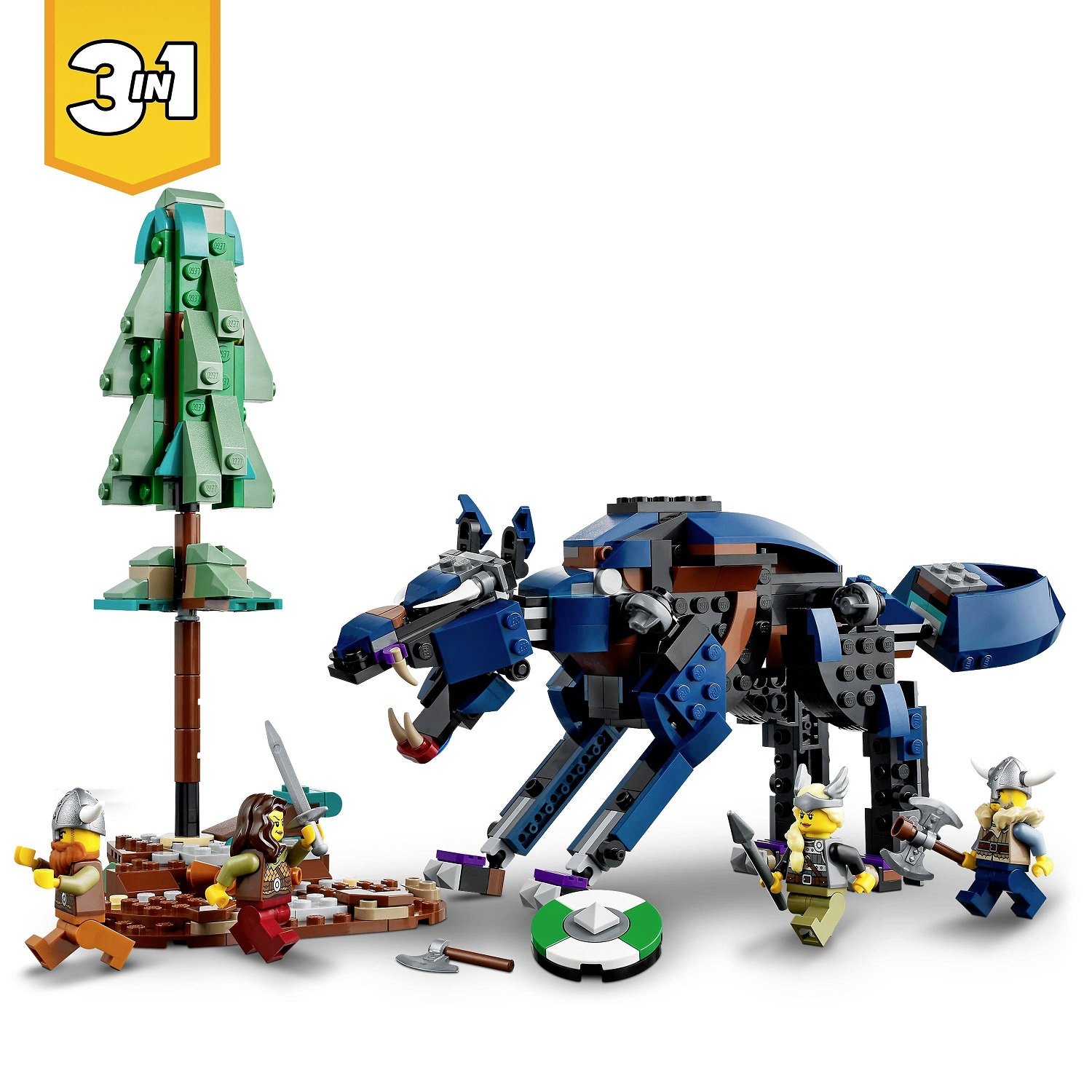 Конструктор LEGO Creator Корабль викингов и змей Мидгарда, 1192 детали (31132) - фото 7