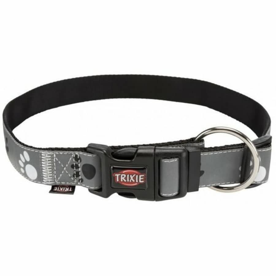 Ошейник для собак Trixie Silver Reflect, светоотражающий, L-XL, 40-65х2.5 см, серый - фото 1