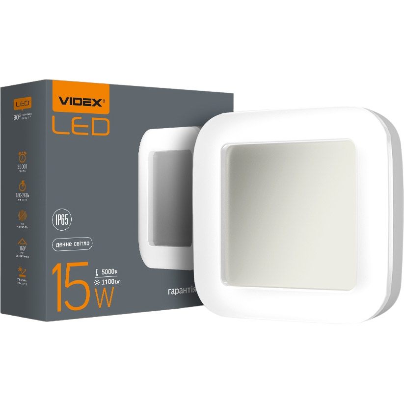 Светильник Videx LED Art IP65 15W 5000K квадратный (VL-BHFS-155) - фото 1