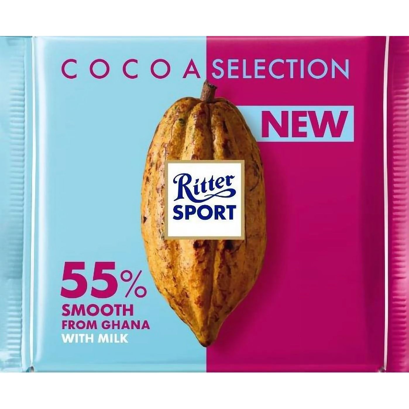 Шоколад Ritter Sport Гана молочна з вмістом какао 55% 100 г (799863) - фото 1
