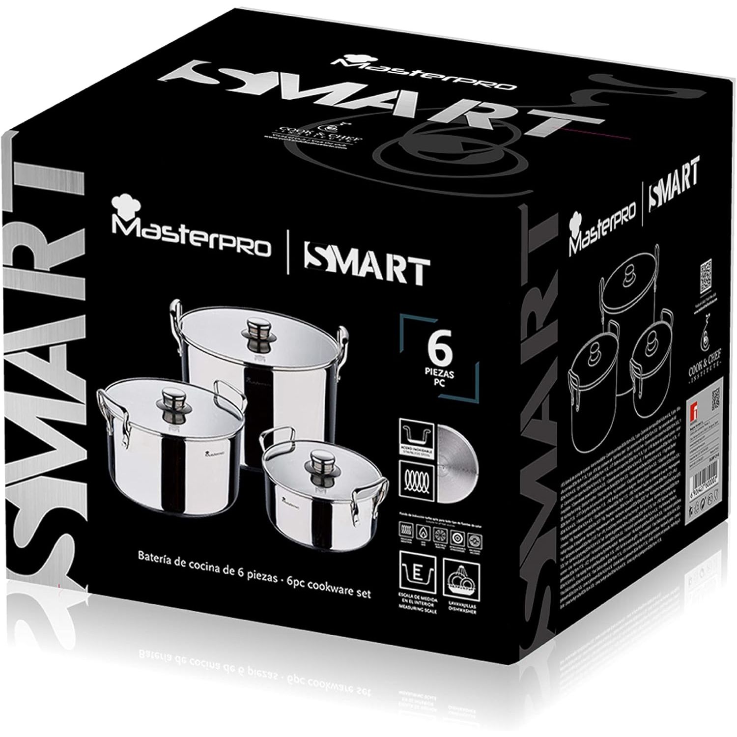 Набор кастрюль с крышками MasterPro Smart 6 предметов (BGMP-2145) - фото 10