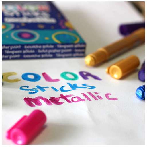 Набір кольорових фломастерів Apli Kids Металик, 6 кольорів (14405) - фото 3