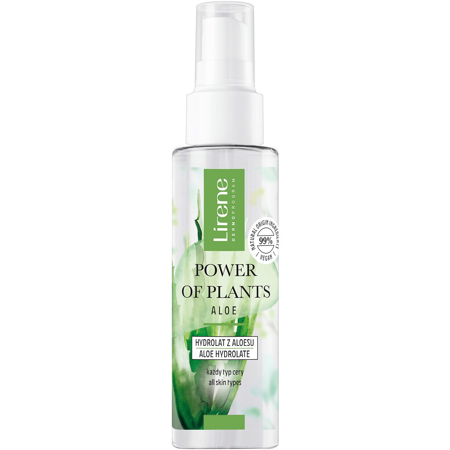 Гідролат для обличчя Lirene Power Of Plants Aloe Hydrolate 100 мл - фото 1