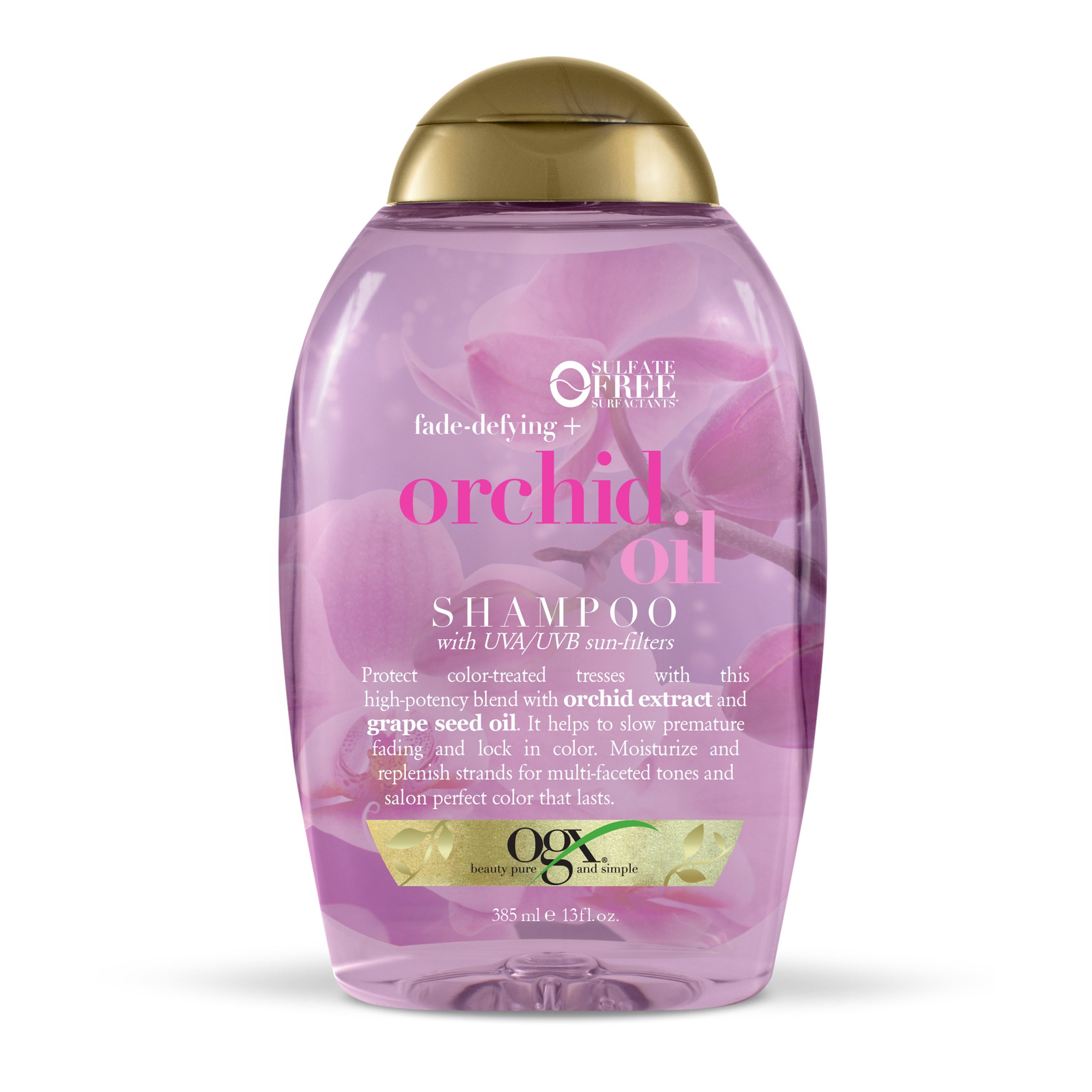 Шампунь OGX Масло орхідеї для захисту кольору пофарбованого волосся, 385 мл - фото 1