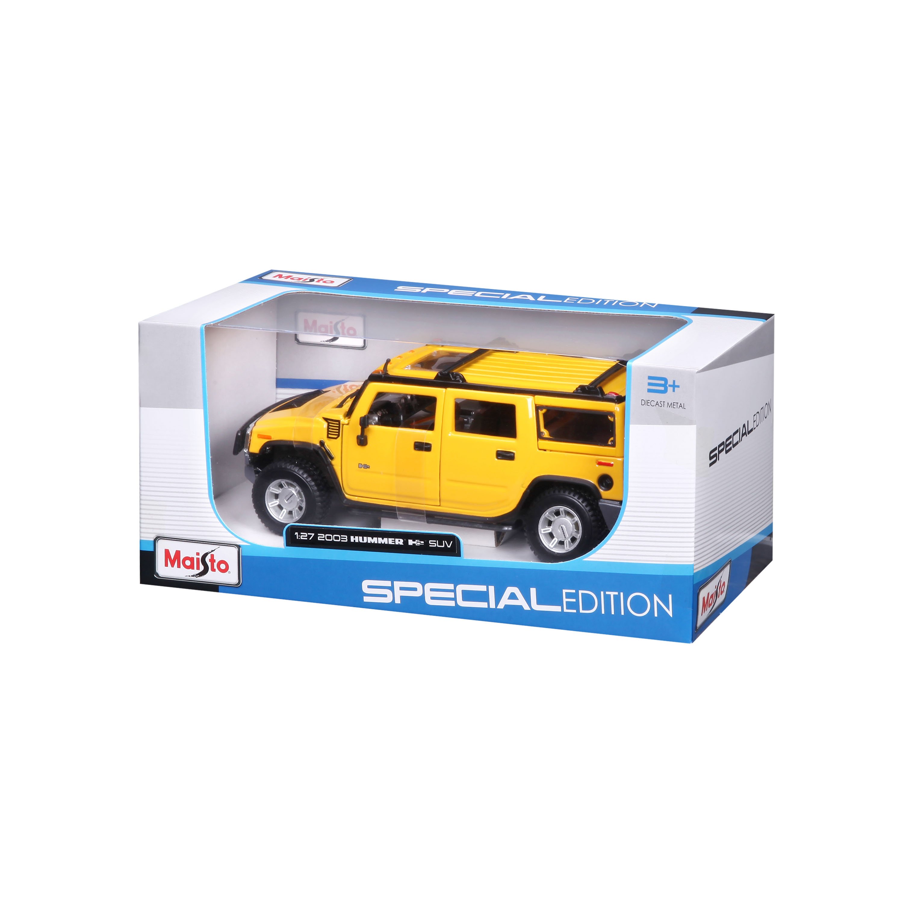 Игровая автомодель Maisto Hummer H2 SUV 2003, жёлтый, 1:27 (31231 yellow) - фото 10