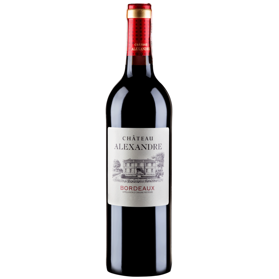 Вино Chateau Alexandre Bordeaux Rouge, червоне, сухе, 12,5%, 0,75 л (1313510) - фото 1