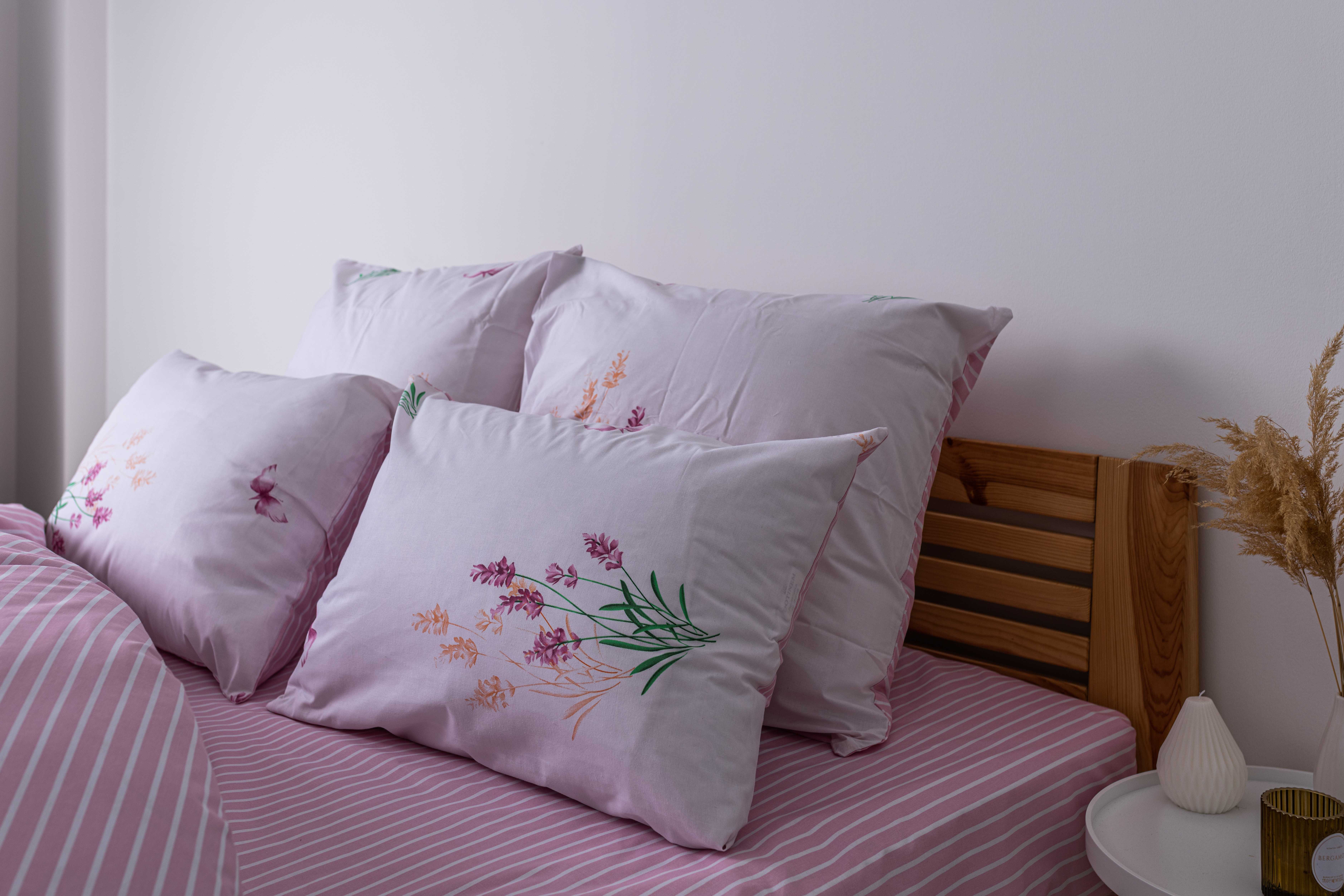Комплект постельного белья ТЕП Soft dreams 338 Aurora полуторный розовый с белым (2-03857_25783) - фото 3