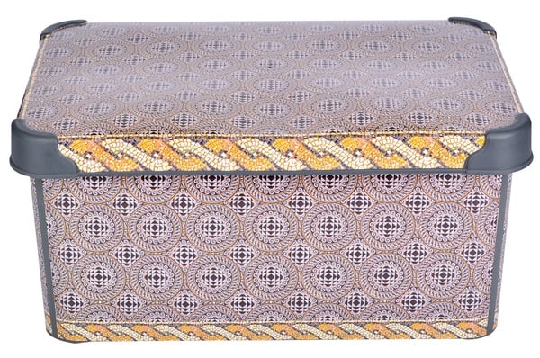Корзина с крышкой Violet House Decor Mozaik, полипропилен, 10 л (0647 DECOR MOZAIK с/кр. 10 л) - фото 2