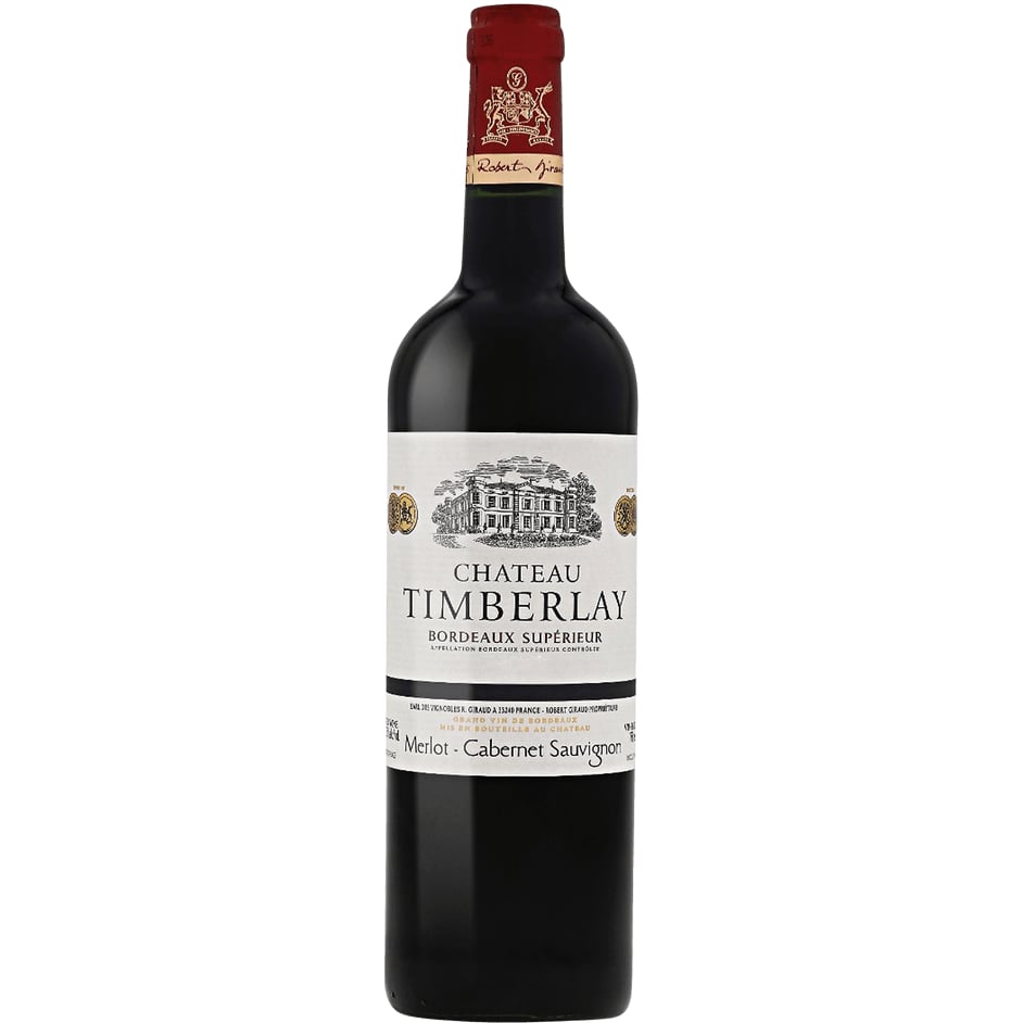 Вино Robert Giraud Chateau Timberlay Bordeaux Superieur, червоне, сухе, 14%, 0,75 л - фото 1