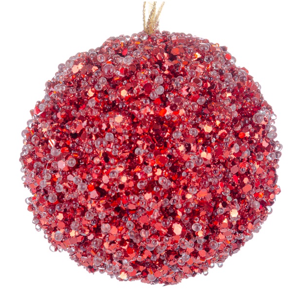 Елочное украшение Lefard Шар, 9,5 см, красный (66-065) - фото 1