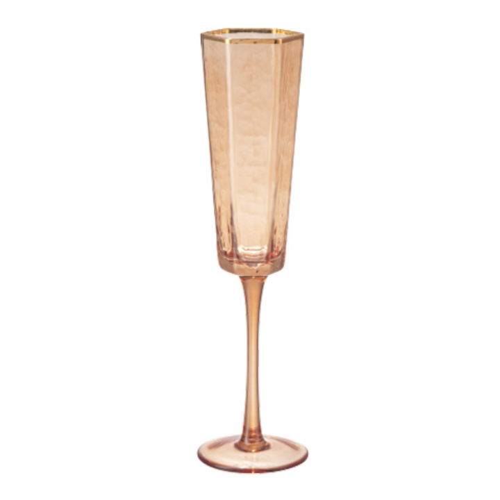 Набір келехів для шампанського S&T Amber 140 мл 4 шт (7051-13) - фото 1