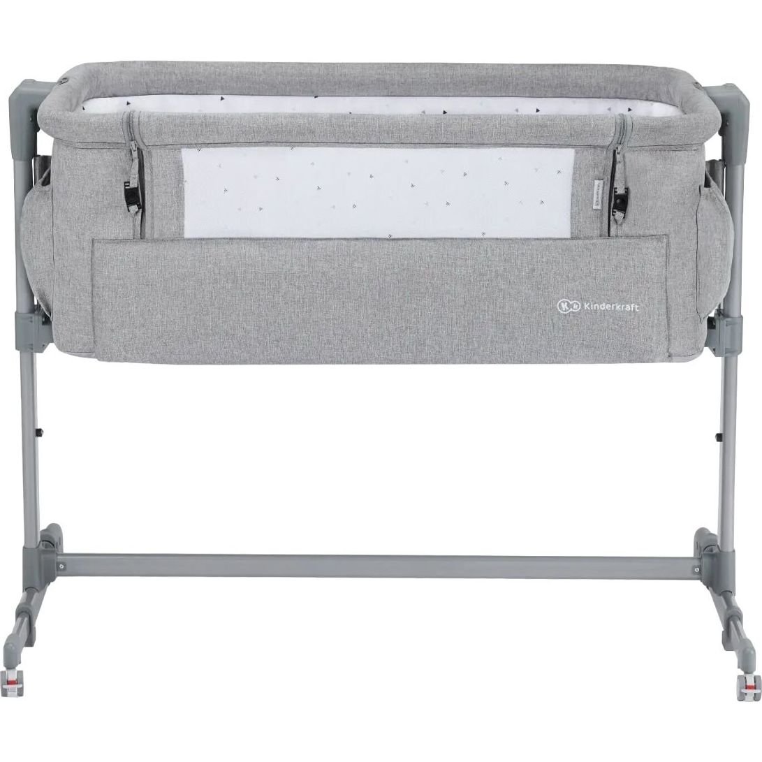 Приставне ліжечко-люлька Kinderkraft Neste Up Grey Light Melange світло-сіре (00000027309) - фото 1