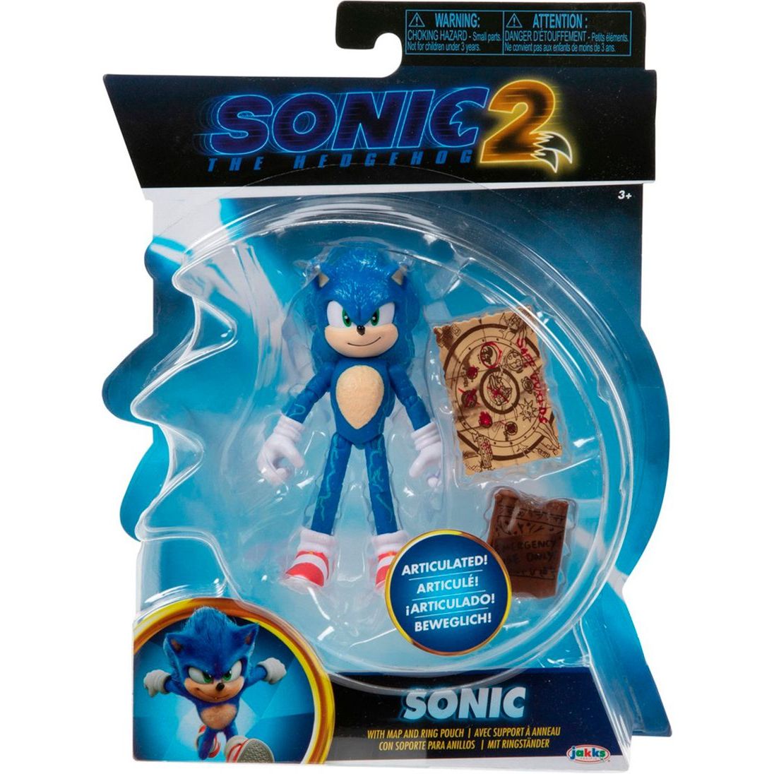 Игровая фигурка Sonic the Hedgehog 2 W2 Соник, с артикуляцией, 10 см (41495i) - фото 1
