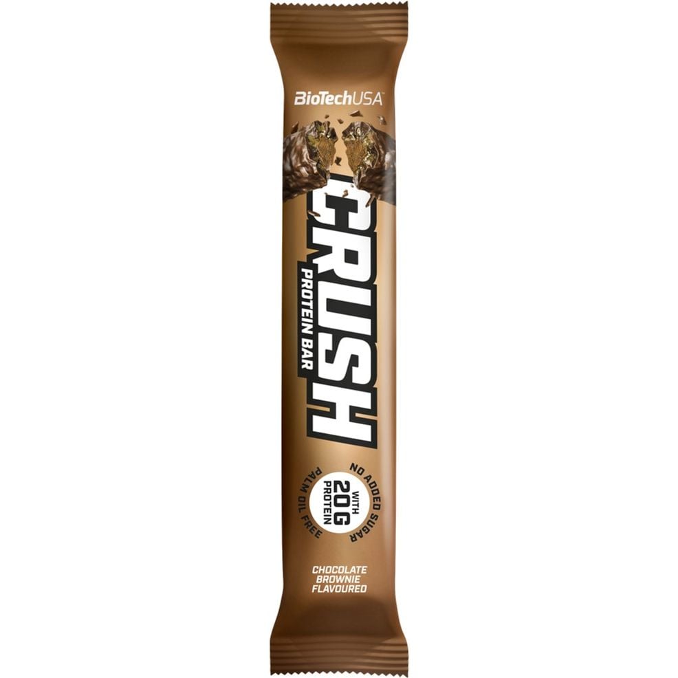 Батончик BioTech Crush Bar Chocolate-brownie 64 г - фото 1