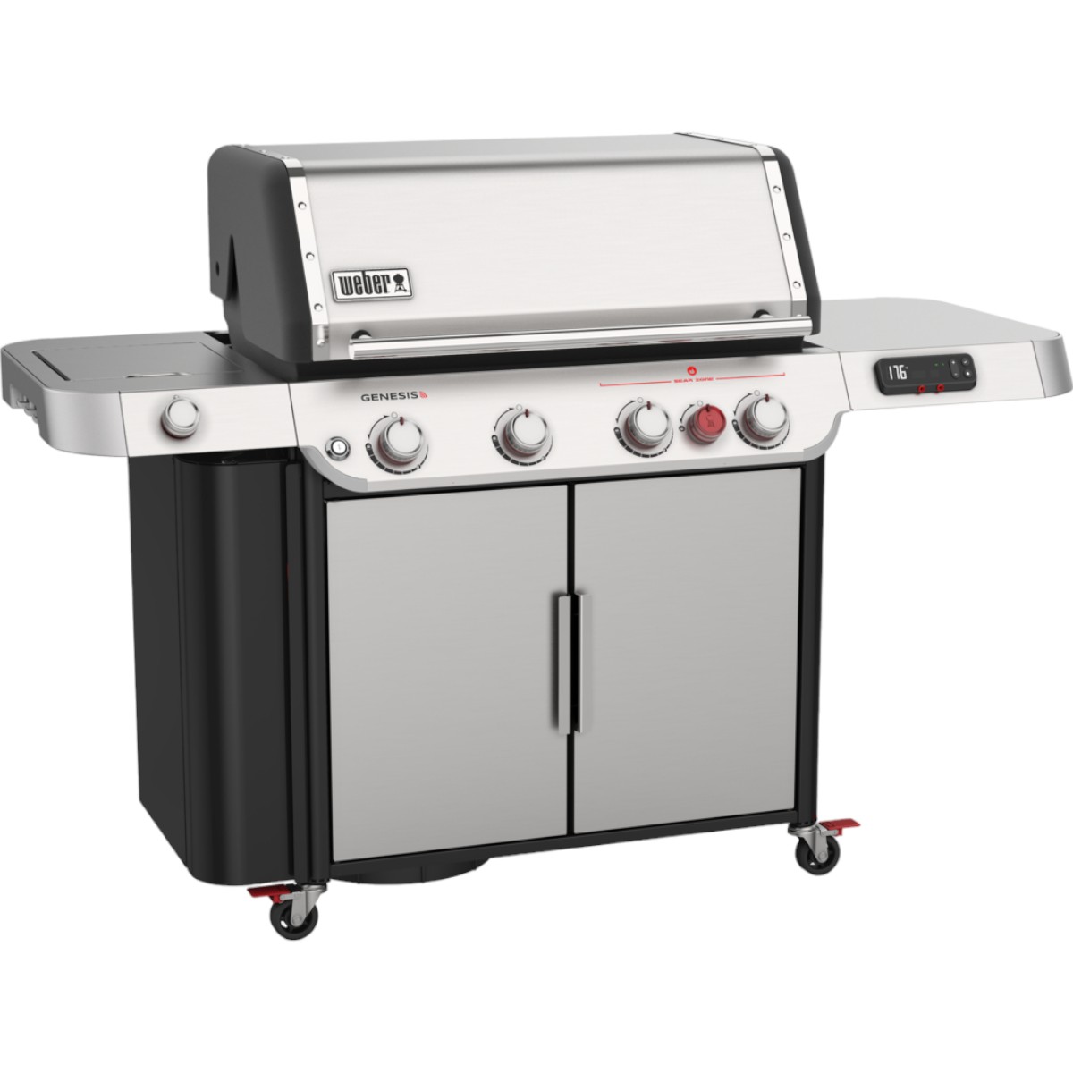 Гриль газовый Weber Genesis SX-435 крышка из нержавеющей стали (36600075) - фото 1