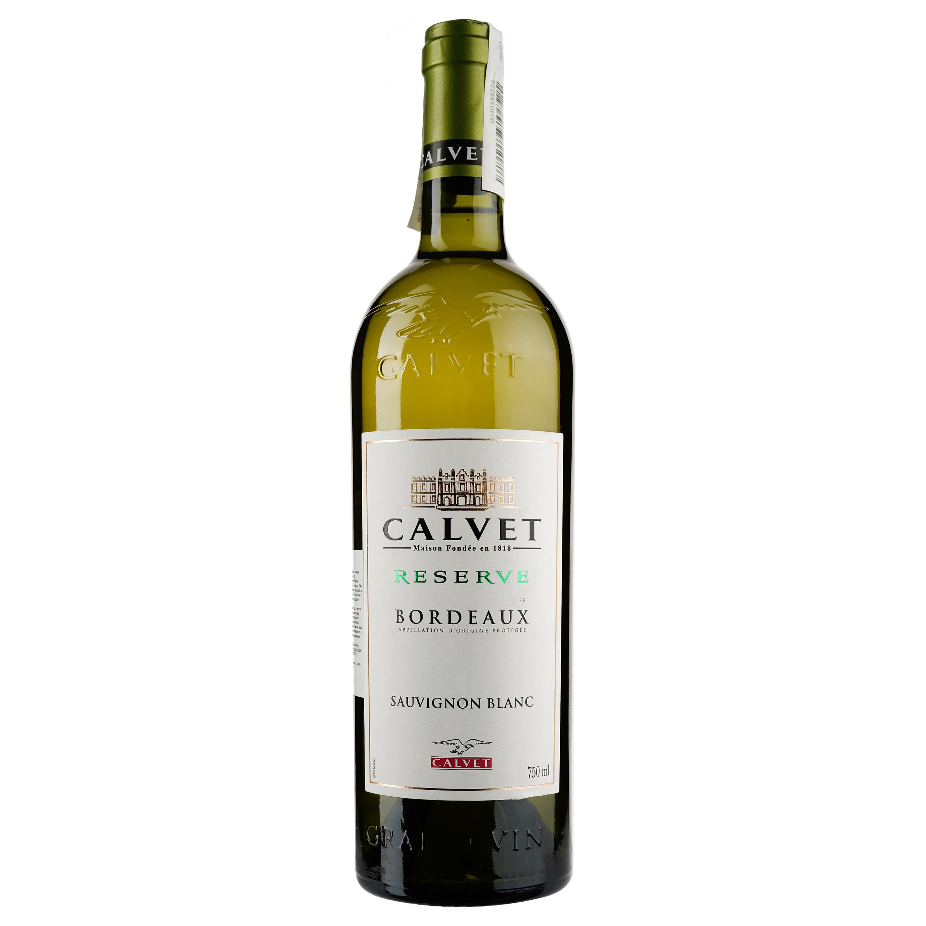 Вино Calvet Reserve Sauvignon Blanc Bordeaux біле сухе 0.75 л - фото 1