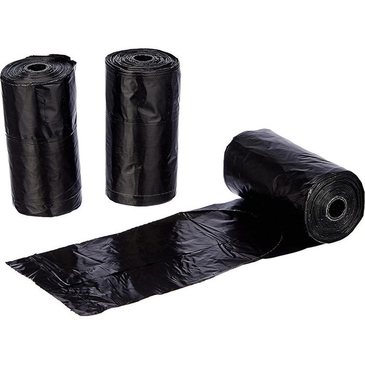 Гігієнічні пакети Croci Dog Bag для прибирання за собаками з ручками чорні 60 шт. (3 рулони x 20 шт.) - фото 2