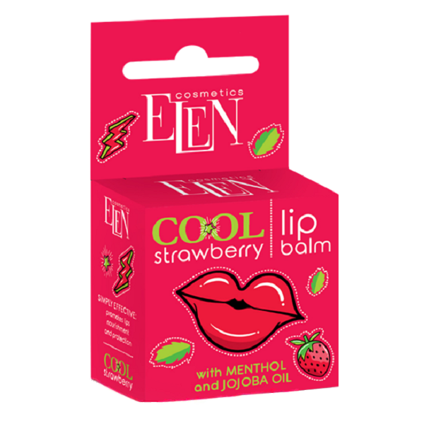 Бальзам для губ Elen Cosmetics Cool Strawberry, 9 мл - фото 1