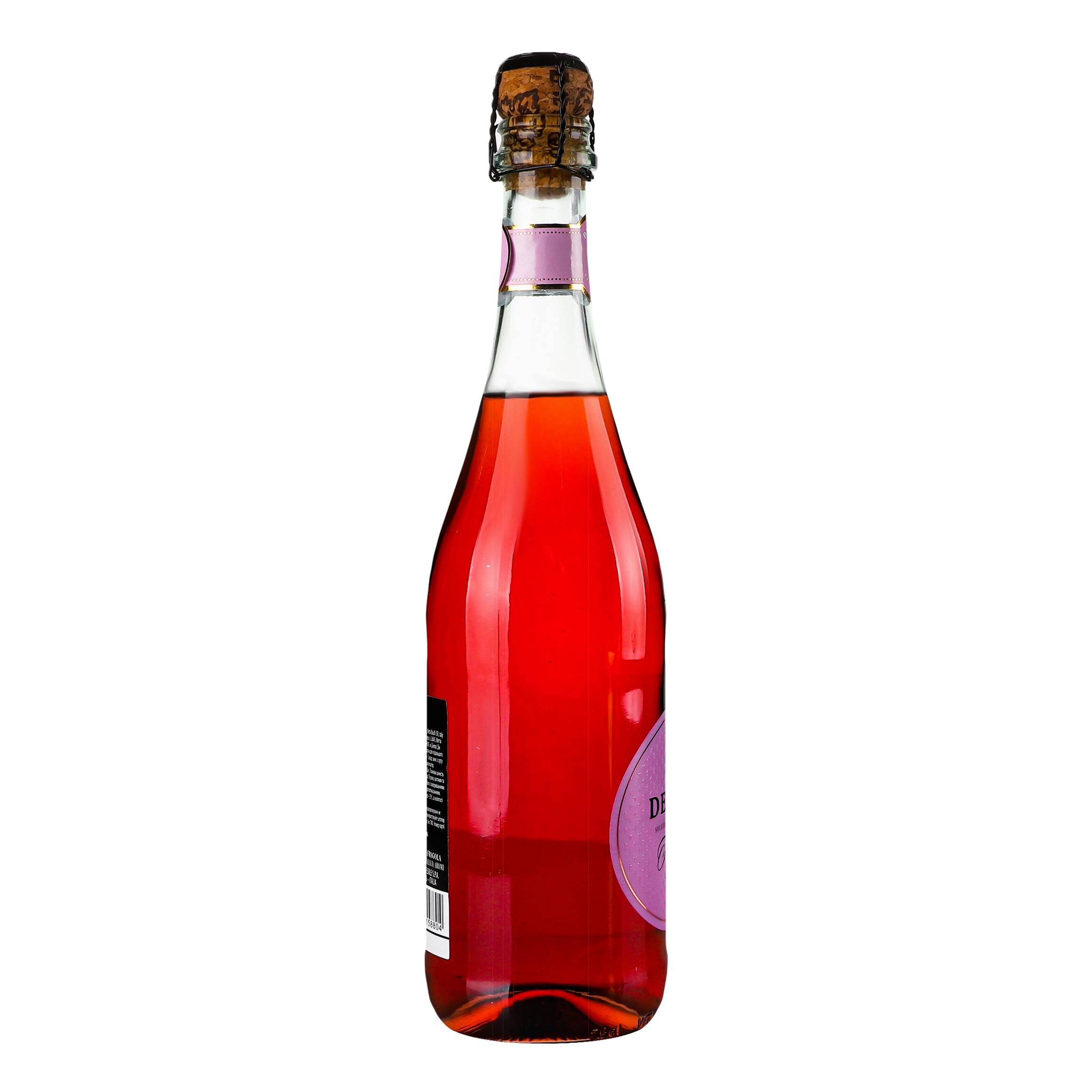 Ароматизований напій на основі вина Decordi Fragolino Rosato, рожевий, напівсолодкий, 7,5%, 0,75 л - фото 2